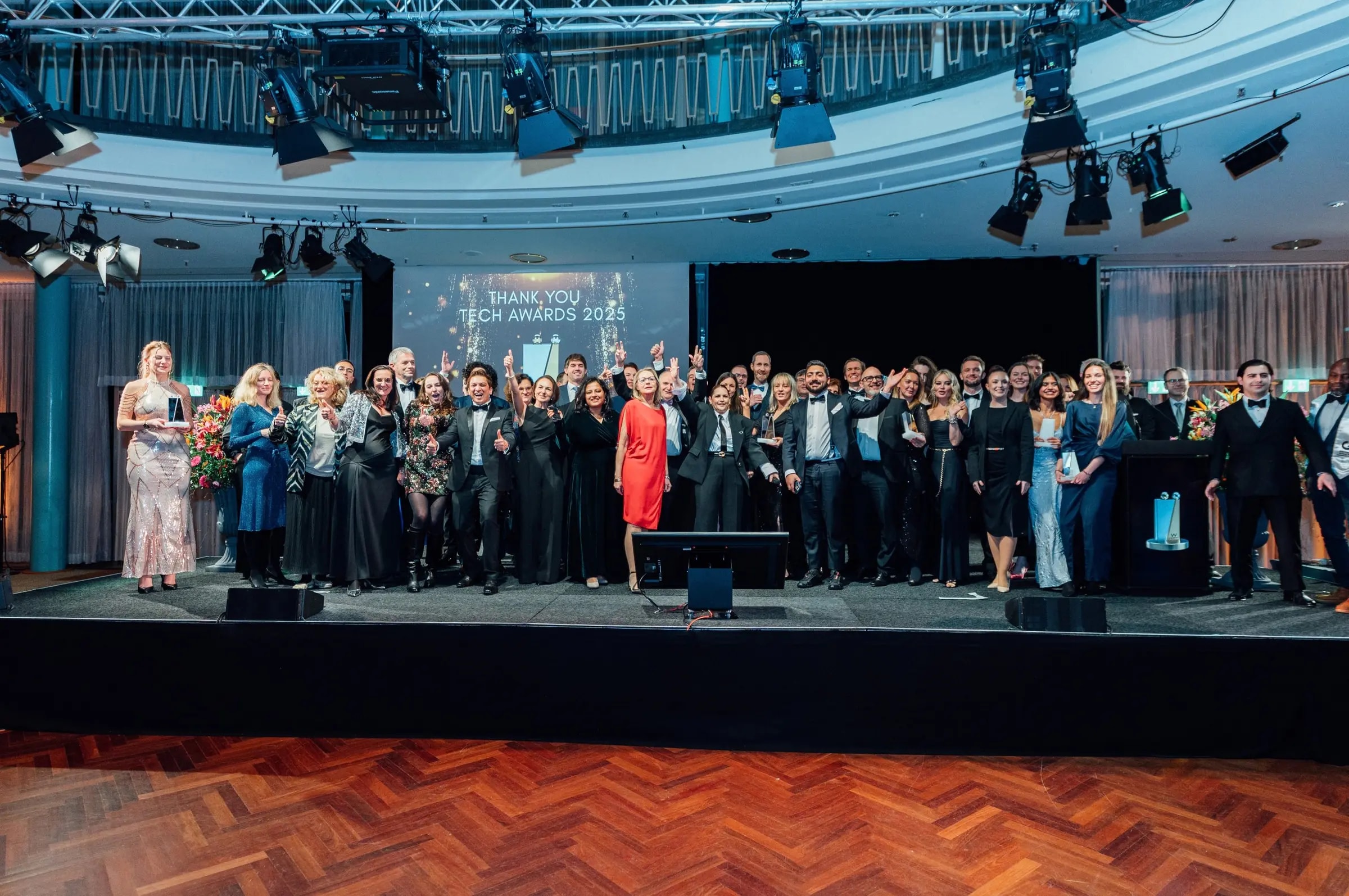 Finalists and guests on the Tech Awards Gala stage