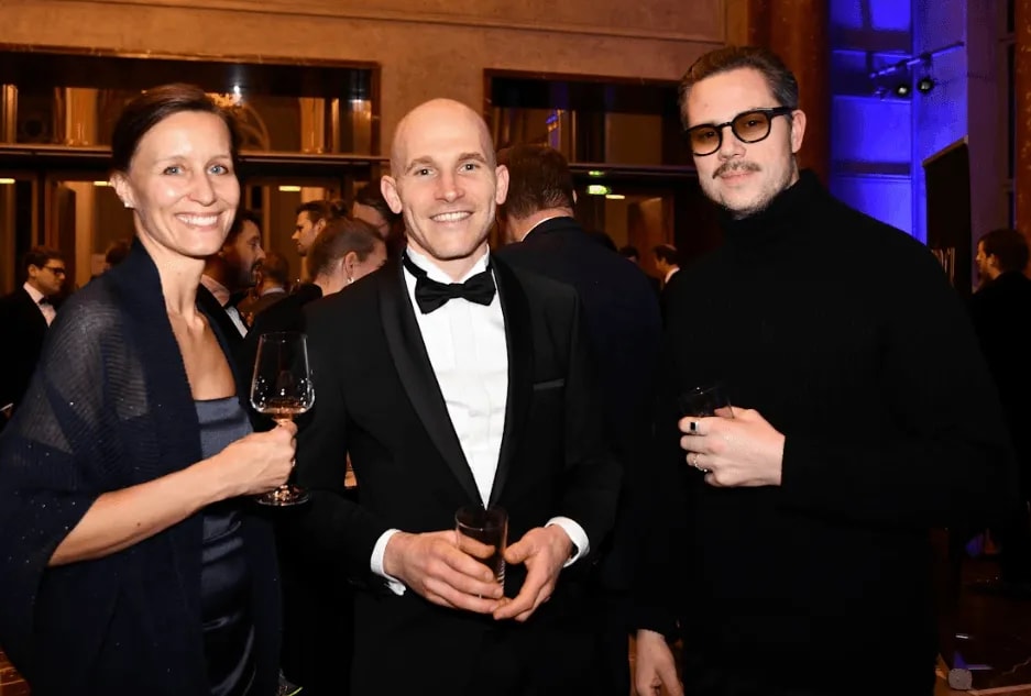Partners raising a glass at the Tech Awards Gala